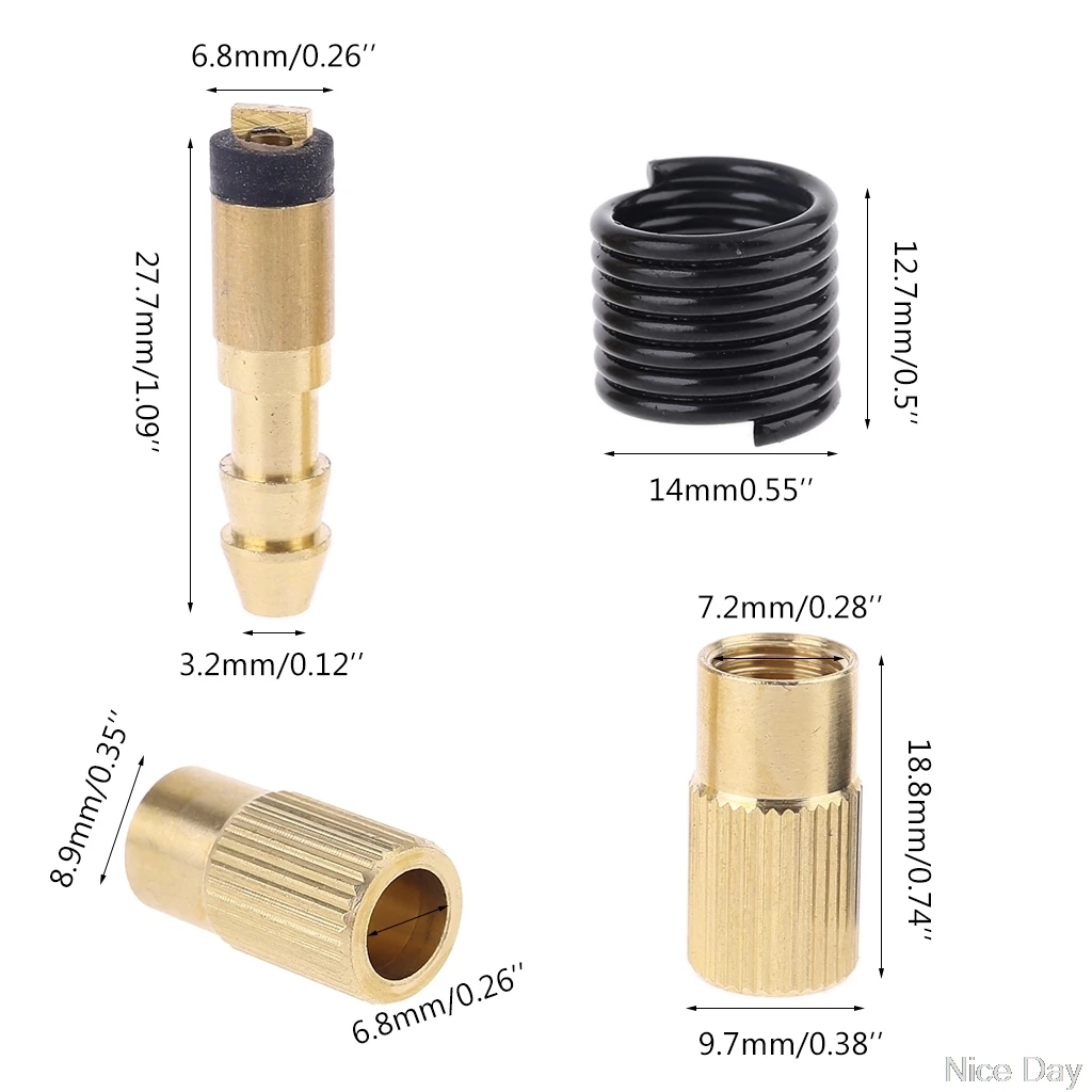 

Tire Inflator Adapter Blow Gun Nozzle for standard pump Air Compressor Twist-On Type with Barb Connector Ju04 20 Dropship