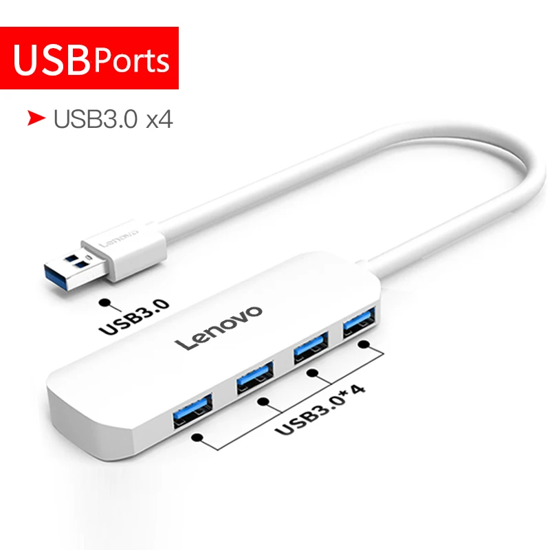 

USB-разветвитель Lenovo Type-C 3,0, с несколькими интерфейсами