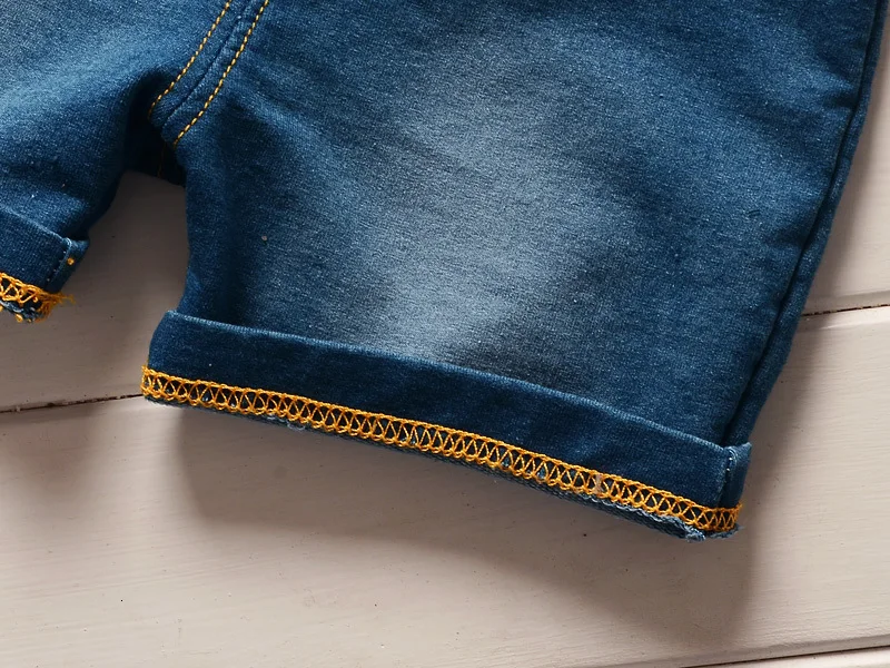 Комплект одежды для маленьких мальчиков летний хлопковый топ и шорты-комбинезон