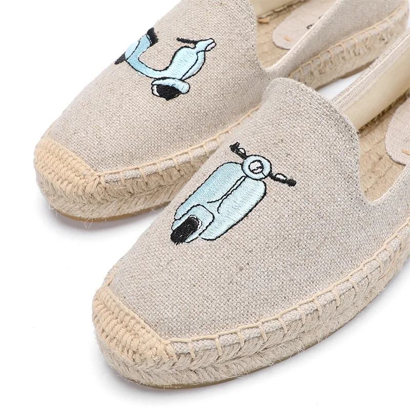 

2020 spring sunner women breathable espadrilles causal flat loafers