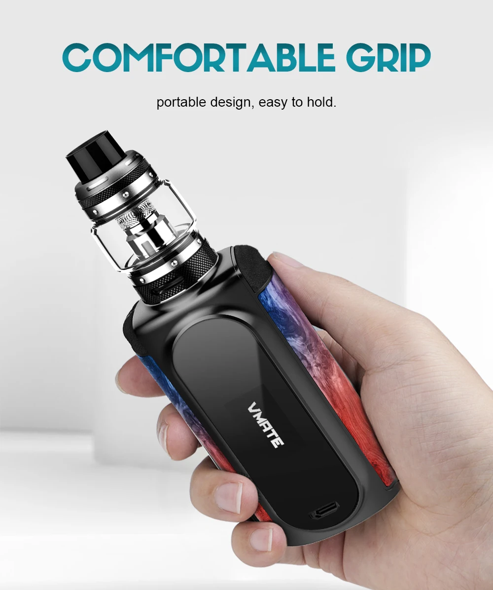VOOPOO Vmate Vape Комплект 200 Вт мод коробка сигарета электронная вейпер моды 8 мл Uforce T1 танк распылитель без 18650 батарея электронные сигареты испаритель