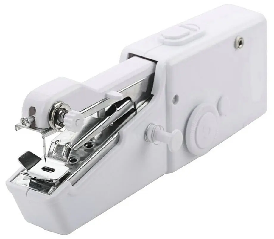 

Portable Mini Hand Sewing Machine Household Cordless Electric Stitch Needlework Set for Quick Repairs DIY Clothes Stitchin