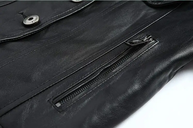 

Women Hot 2021 New Fashion Winter Black Genuine Leather Jackets Female Brand Motorcycle sheepskin Outerwear Fur one Coat XS-4XL