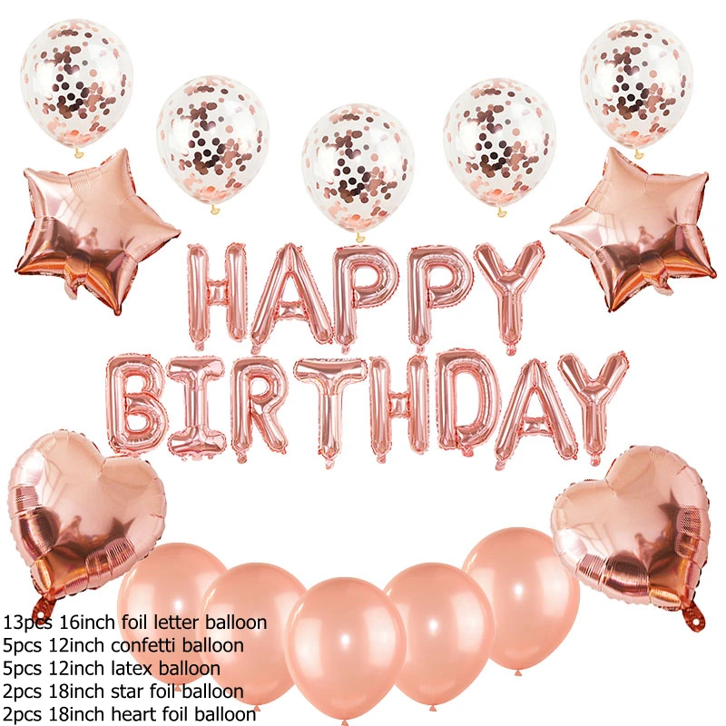 B03 27 шт./компл. Happy birthday Алфавит шар звезда сердце фольги шар для дня рождения Воздушные шары Декорации Детские принадлежности для душа 8 - Цвет: B03