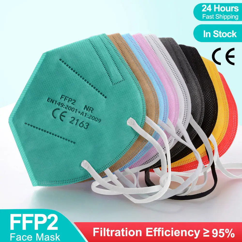 5 Слои FFP2 маска KN95 Mascarillas CE FPP2 многоразовые Респиратор Mondmasker для лица рот