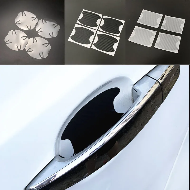 4 шт./лот Защитная Наклейка на автомобильную ручку для Citroen DS-series C-four C-Triumph Picasso C1 C2