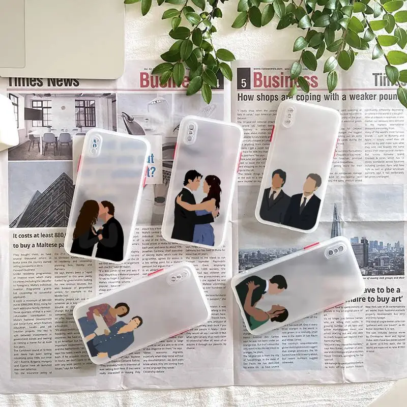 

The Vampire Diaries Phone Case matte transparent For iphone 7 8 11 12 plus mini x xs xr pro max cover