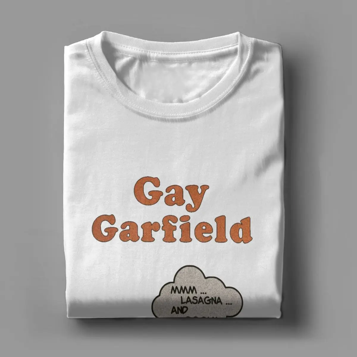 Футболка мужская Garfield Fun 100% хлопок с коротким рукавом круглым вырезом рисунком