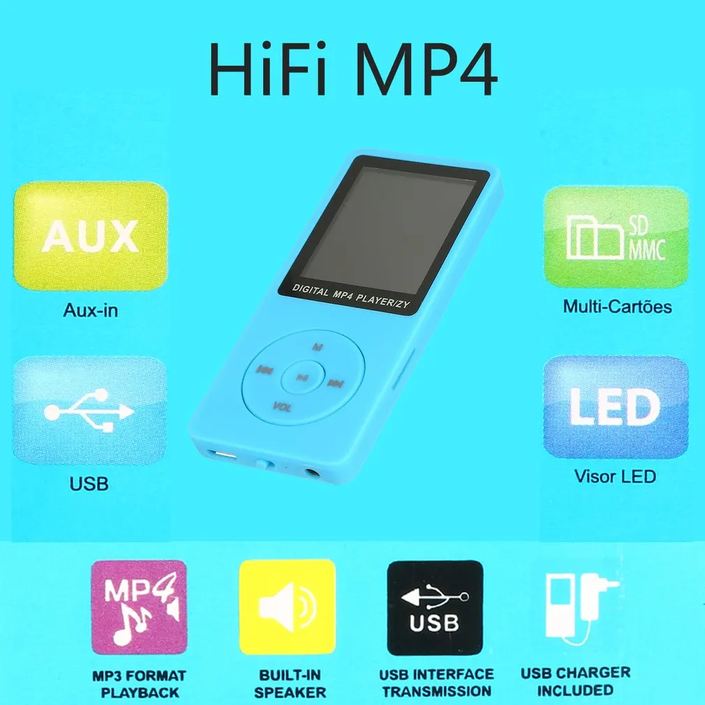 MP4 плеер с bluetooth lecteur mp4 музыкальный Портативный mp 4 медиа slim1.8 дюймов сенсорные