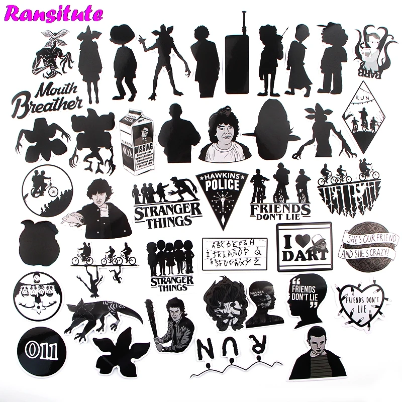 42 шт./компл. персональные забавные детские игрушки наклейки DIY багаж скейтборд