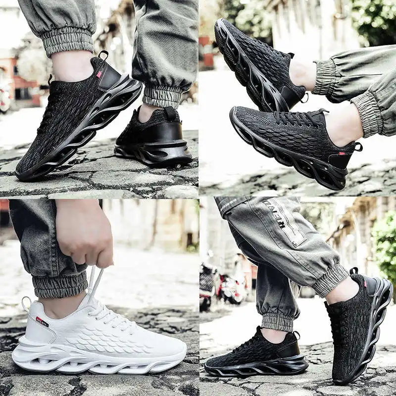 

Size 9.5 Running Shoes Men's Elastic Laces Summer Sports Shoes Without Lacing Canvas Sneakers Men 35-44 Sneakers Sport Tennis