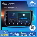 Автомагнитола на Android 10,0, мультимедийный проигрыватель с GPS, Wi-Fi, Carplay, стерео, для Honda CIVIC 2016, Автомобильный подголовник, видеовыход OBD, разъем 2 din, DVD