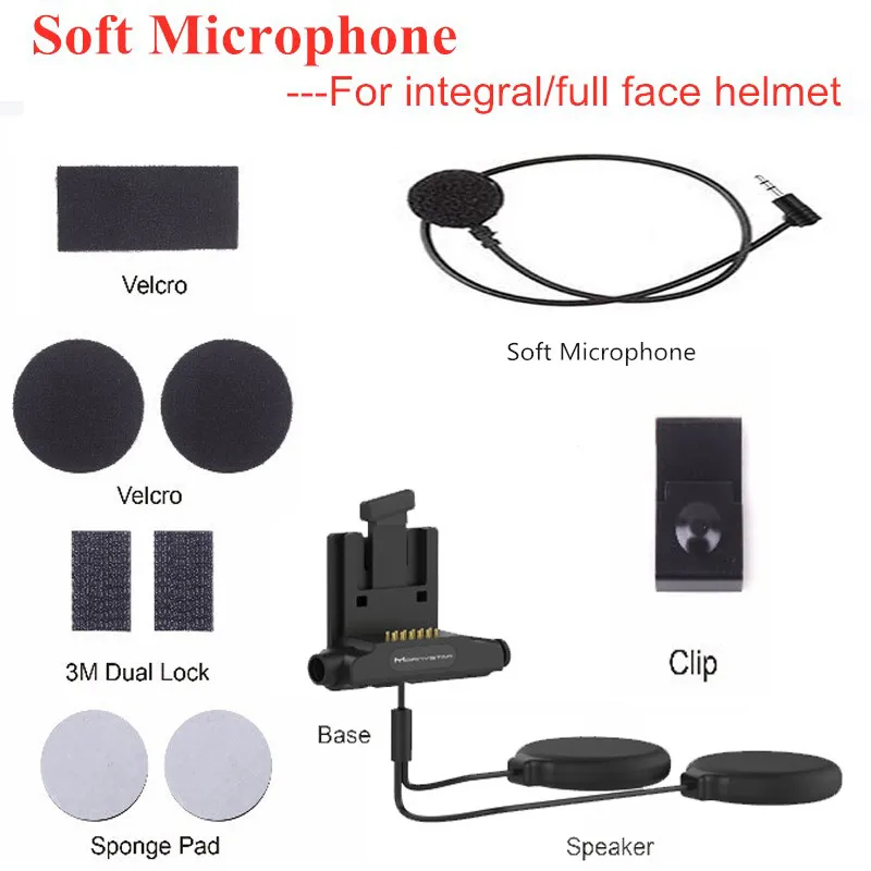 Аудио и микрофон в комплекте для шлема MORNYSTAR M3 M6 гарнитура аксессуары|Наушники - Фото №1
