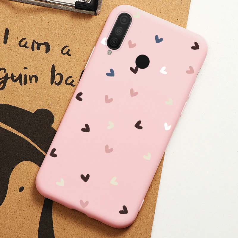 

Fo Silicone Protective Coque ForFlower Love Heart Back Cover Bag