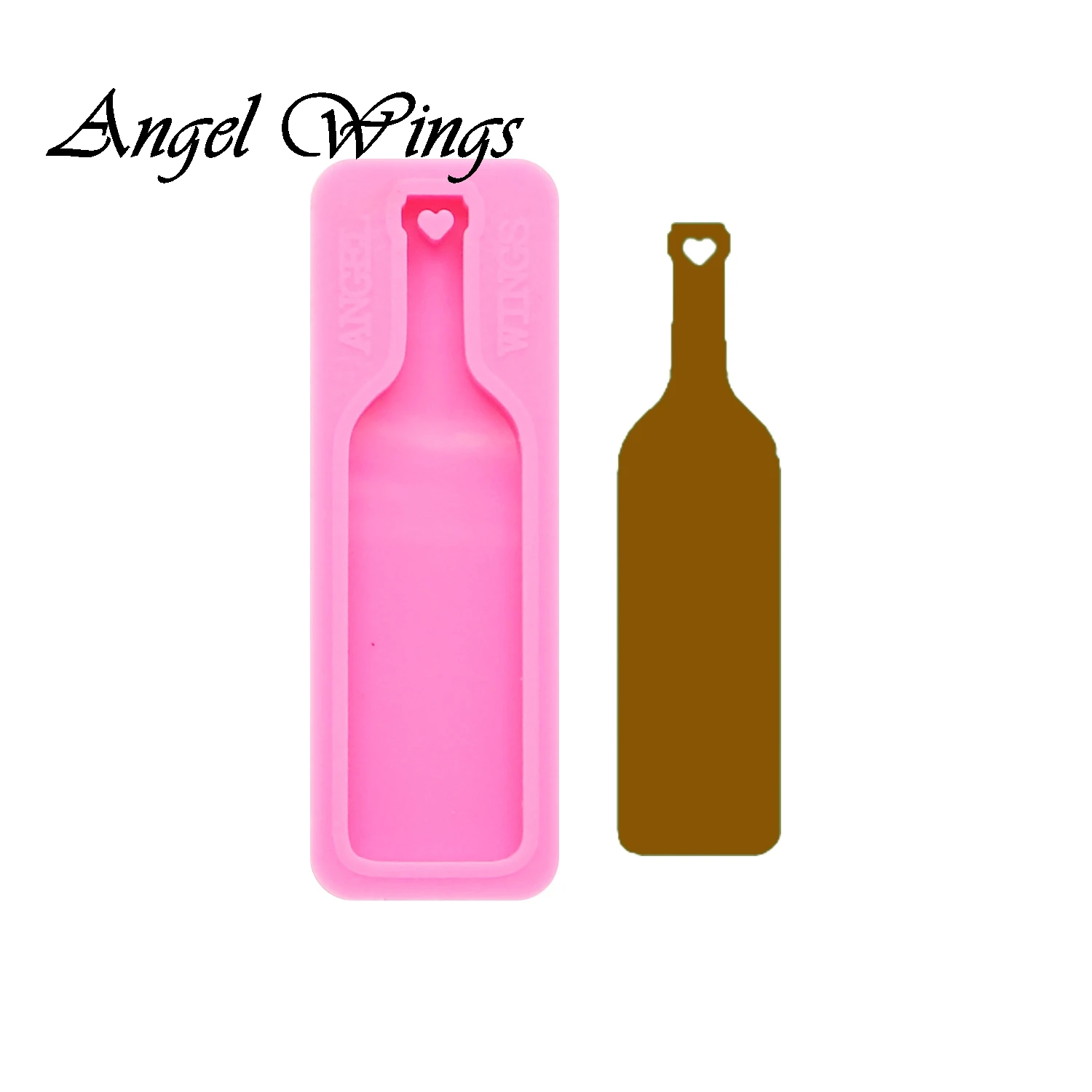 

Shiny keychains Red wine bottle Silicone Molds DIY Jewelry keychain mould Epoxy Resin Mold Custom DY0191