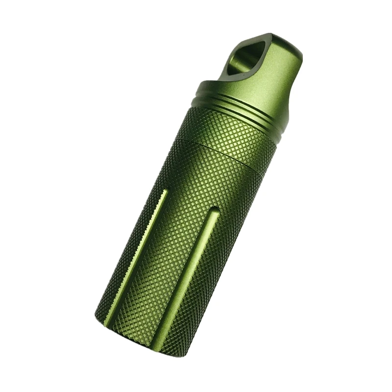 Green Капсула выживания уплотнение багажника EDC водонепроницаемый поход коробка контейнер открытый сухой держатель бутылки хранения лагерь медицина матч таблетки случае - Цвет: Green