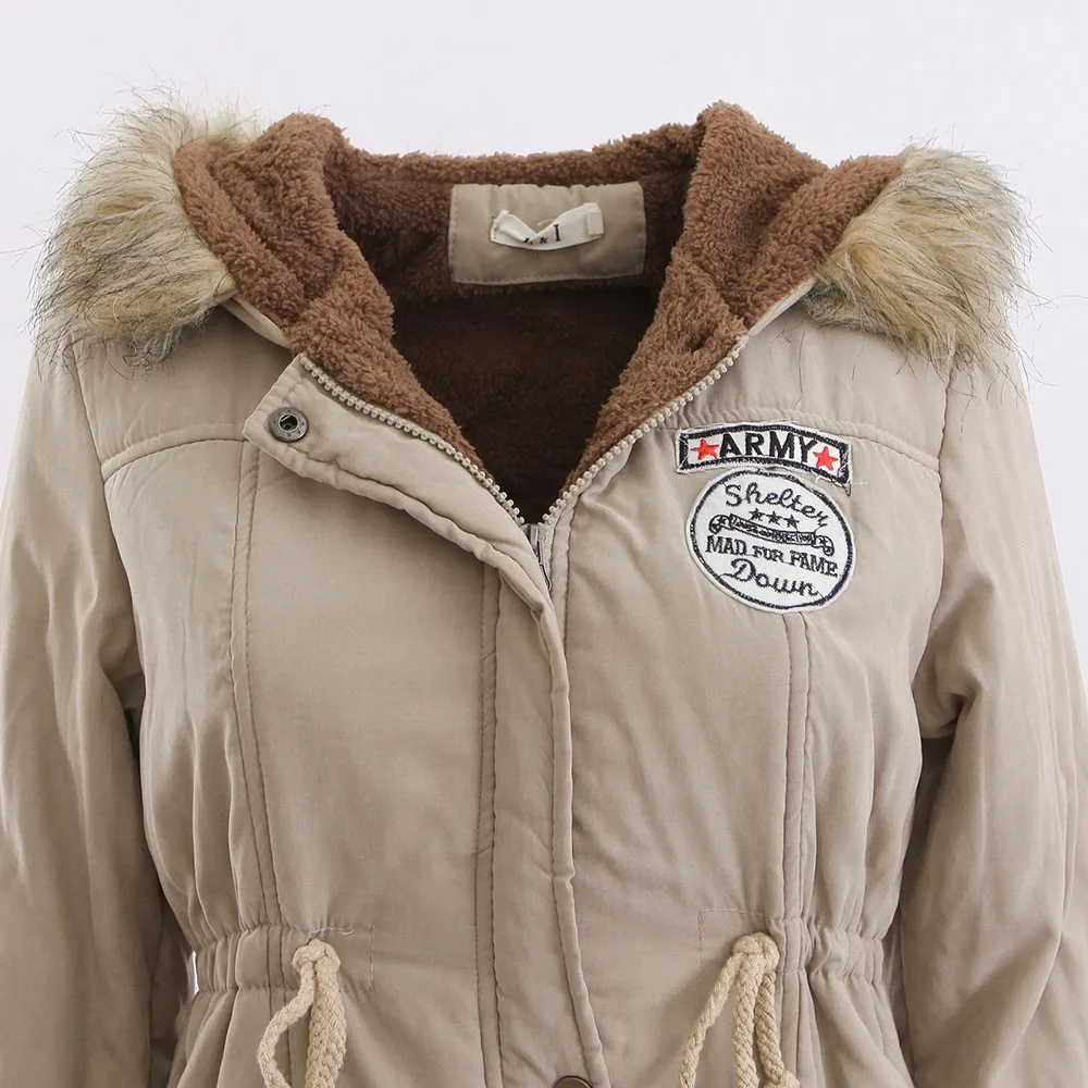 ZQLZ Winter Jacket Women 2022 Long Parkas  Warm Slim Hooded Outerwear Female Casual Thick Warm Coat Oversized Chaqueta Mujer