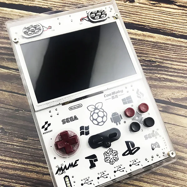 5,0 дюймов ips экран портативная консоль для Raspberry Pi Ретро игровой плеер встроенный Более 11000 игр видео игровая консоль(США Plug