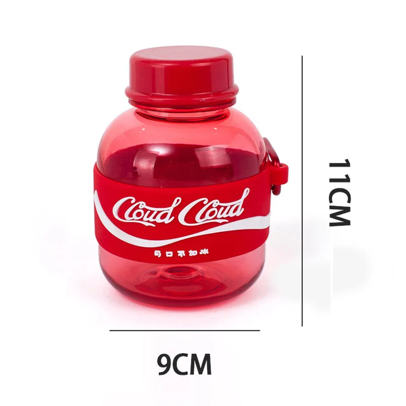 Мини-бутылка для воды пластиковая непротекаемая с героями мультфильмов 350 мл |