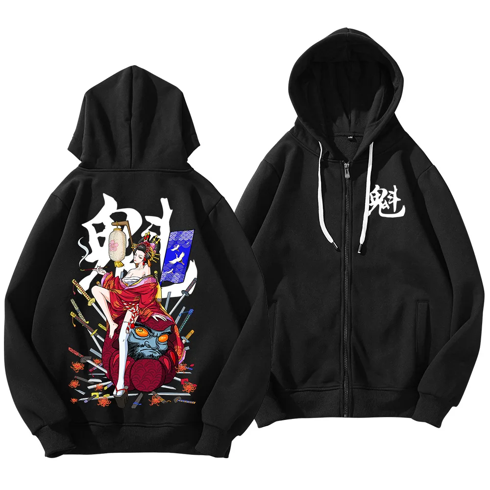 

2020 New Men Autumn Winter Zipper Coat Men SportWear Tracksuit Male Black Print Hoodies