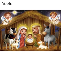 yeele christian jesus nativity scene baby christmas photography backgrounds customized photographic backdrops for photo studio