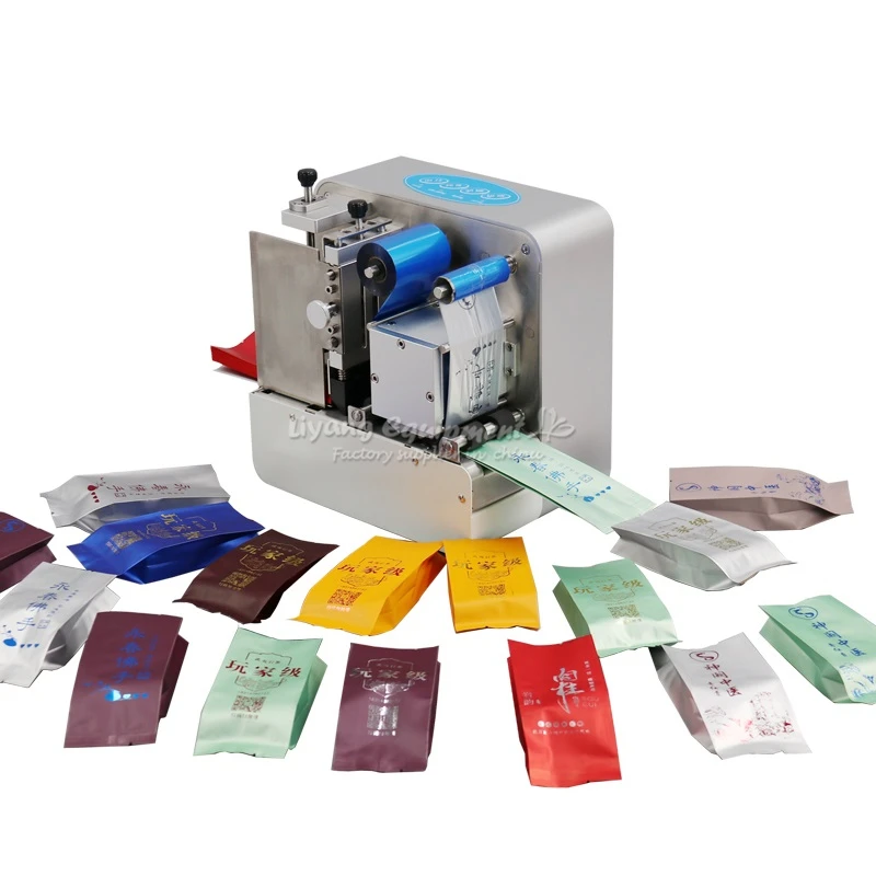 

LY 600F Foil Press Machine Digital Hot Foil Stamping Label Printer For Tea Present Bags leather, PVC