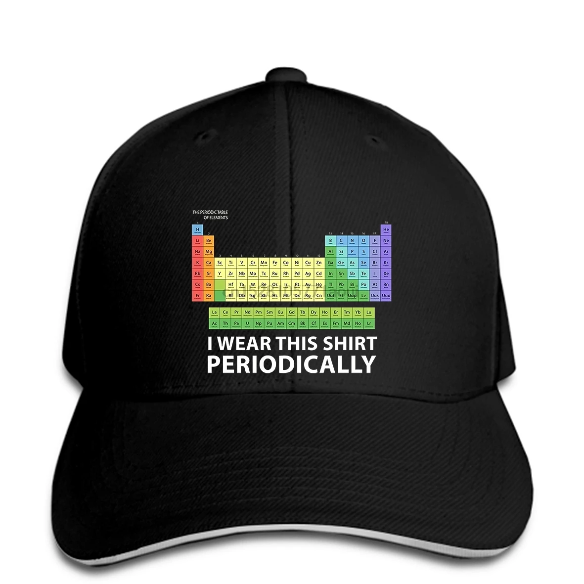 

Baseball cap Men's Funny Baseball caps I Wear this Periodically Baseball caps funny science snapback