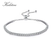 kaletine charm bracelets for women real 925 sterling silver bracelet pink cz original tennis beads link men jewelry adjust chain