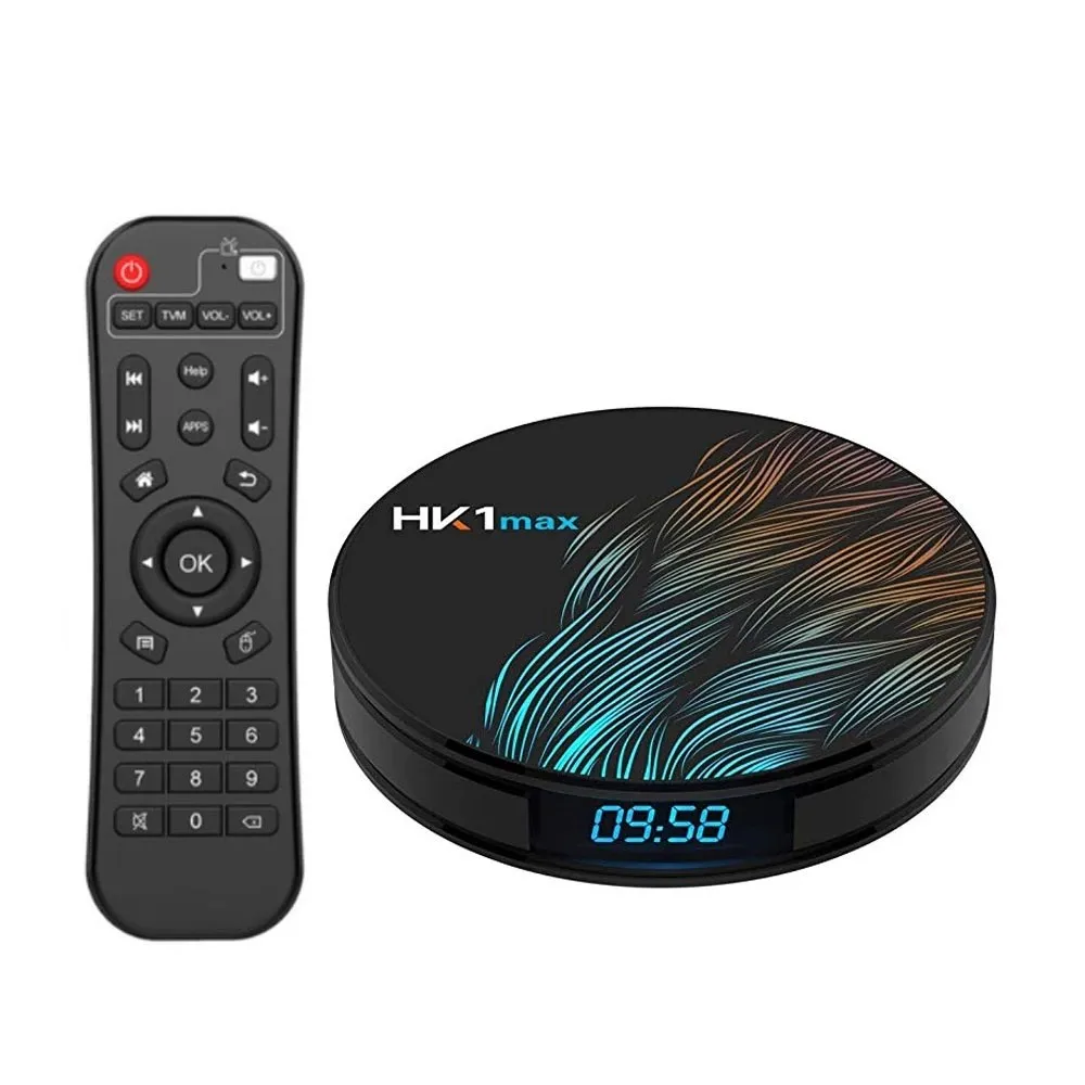 Приставка Смарт-ТВ HK1Max Android 9 0 2 4 ГГц/телефон Wi-Fi BT RK3318 четырехъядерный процессор