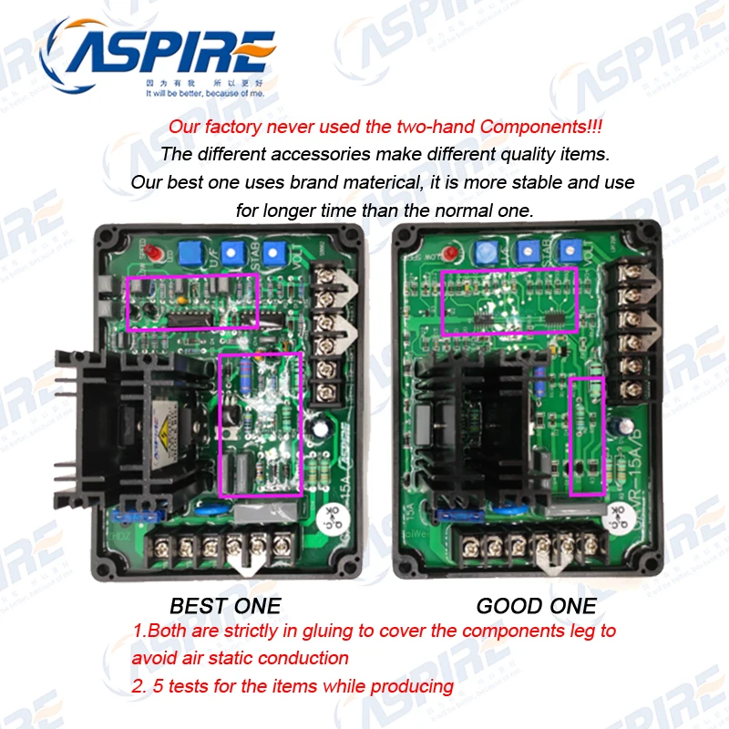 Запасные части для генератора Aspire AVR GAVR12A автоматический регулятор напряжения GAVR