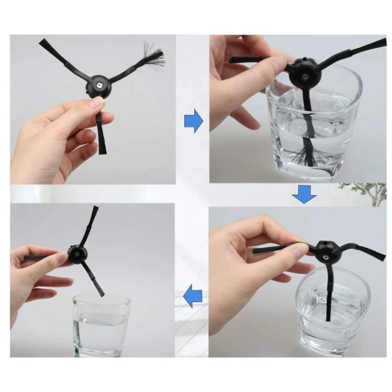 

Main Brush Filter Black Side Brush for Xiaomi Roborock S50 S51 S55 S5 S6 Vacuum Cleaner Spare Parts