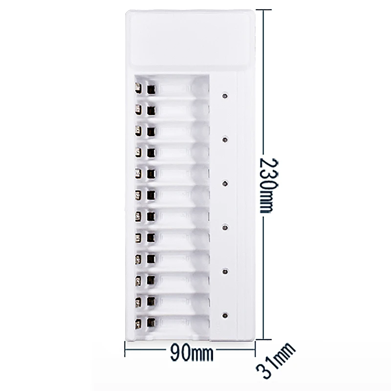 Универсальное зарядное устройство с 12 слотами светодиодный дисплей