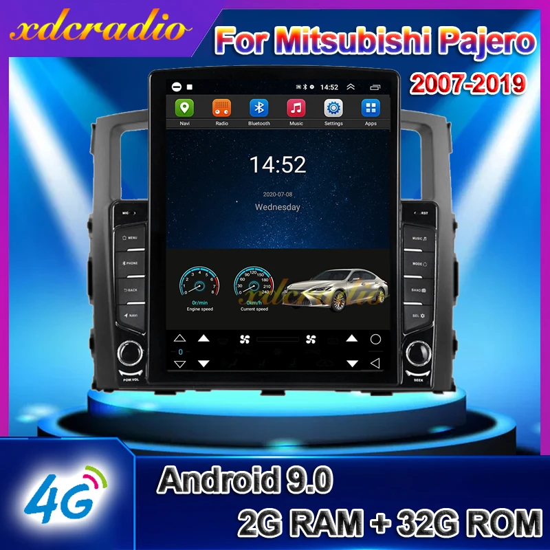 Xdcradio 10 4 дюймов Tesla Style вертикальный экран Android 9 0 для Mitsubishi Pajero V93 V97 Автомагнитола
