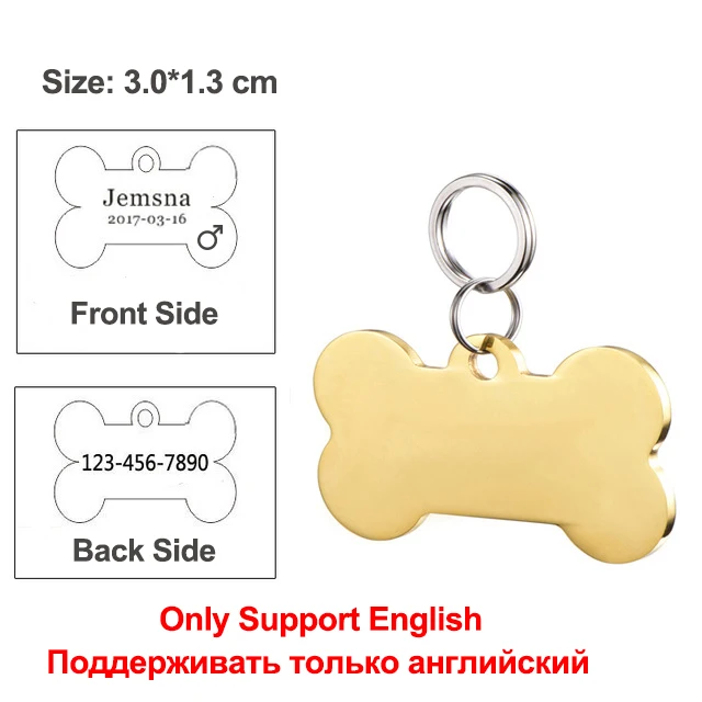 gold bone Ошейник для кошек, безопасный ошейник для щенков, чихуахуа, однотонный ошейник для собак, кошек, котенок, ошейники для домашних животных, регулируемый поводок для домашних животных, поводок для кошек - Цвет: gold bone