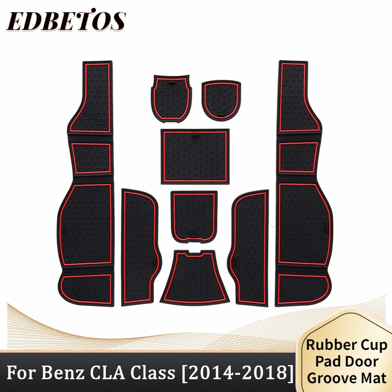 

For Benz CLA Class C117 W117 180 200 220 250 200d 220d AMG 45 2014 2015 2016 2017 2018 Center Console Groove Pad Mats