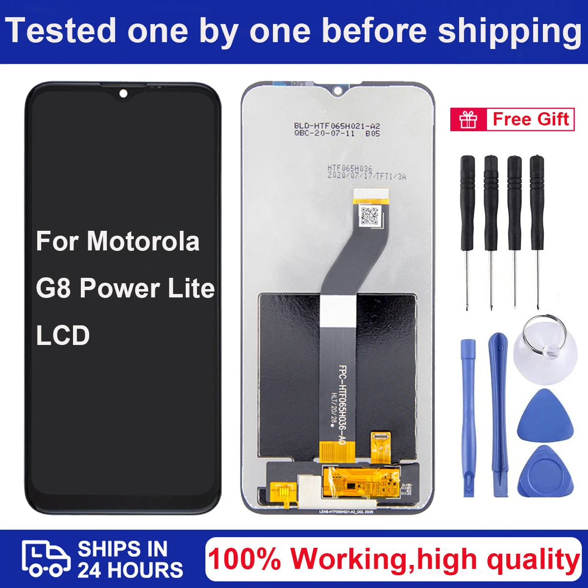 

6.5''Original Display For Motorola Moto G8 Power Lite XT2055-1 XT2055-2 XT2055-4 LCD Display and Touch Screen Digitizer Assembly