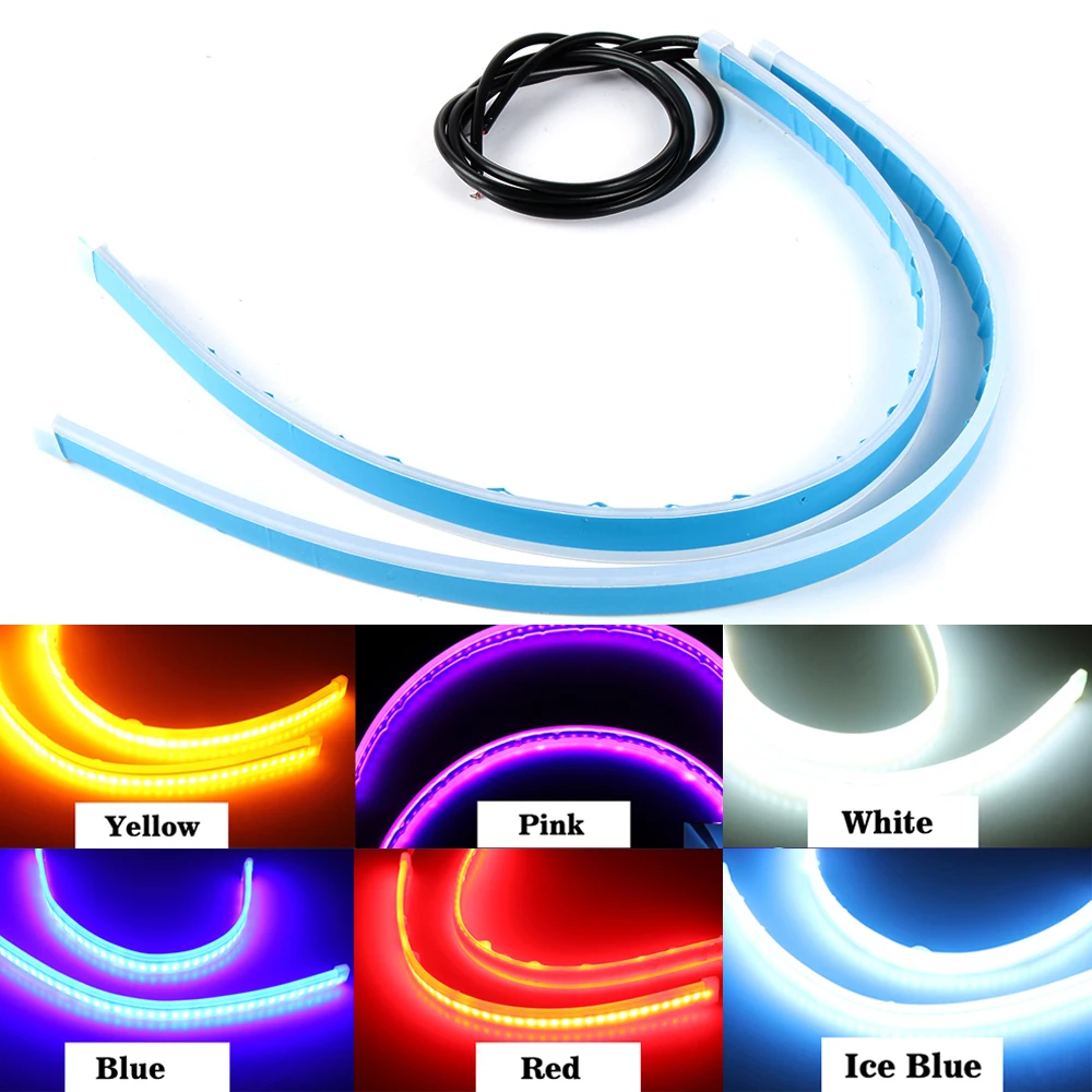 Светодиодные дневные ходовые огни DRL 2 шт. направляющие сигналы поворота стоп