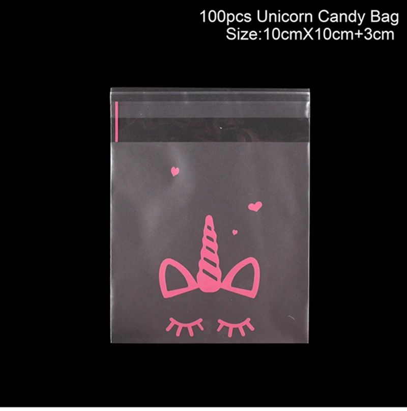 Unicorn Candy bag Единорог декор для вечеринки в честь Дня рождения Дети Единорог Декор подарки вечеринка единорога Декор День рождения поставки для маленьких мальчиков и девочек душ - Цвет: Unicorn Candy bag