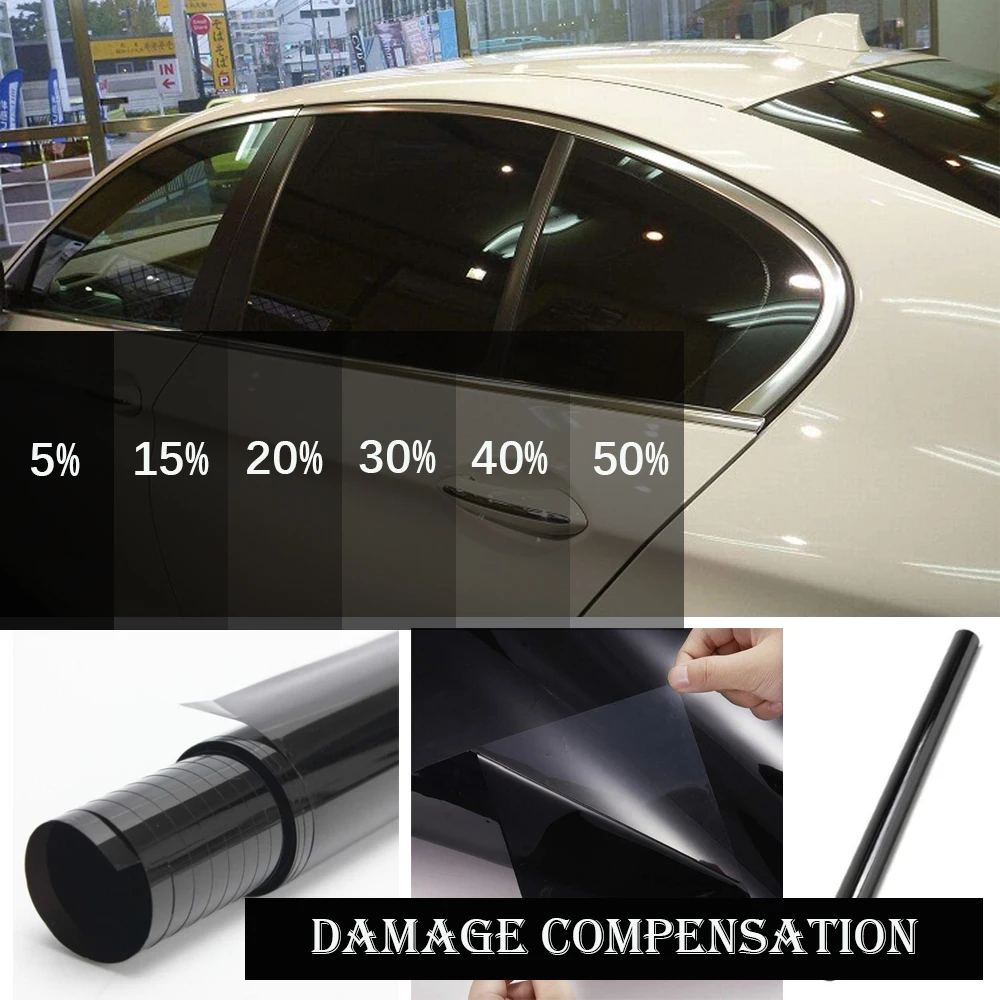 Width 40/50/60/70/80/90 cm Heat & UV Block Professional Window Tint Auto Car UV Protector Glass Sticker Sun Shade Window Film