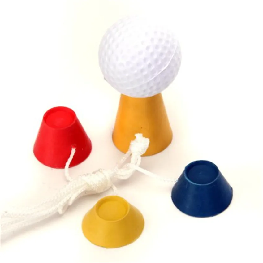 Golf Tees Rubber Winter Jumbo for Frosty Days Set 4 In 1 Different Heights Ball Holder with Rope Accessories Hot Selling |
