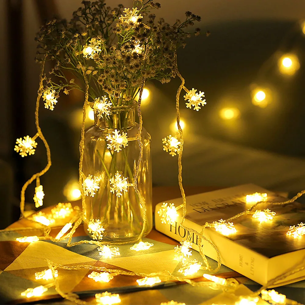 Снежинка USB светодиодный светильник рождественские украшения s Рождественский