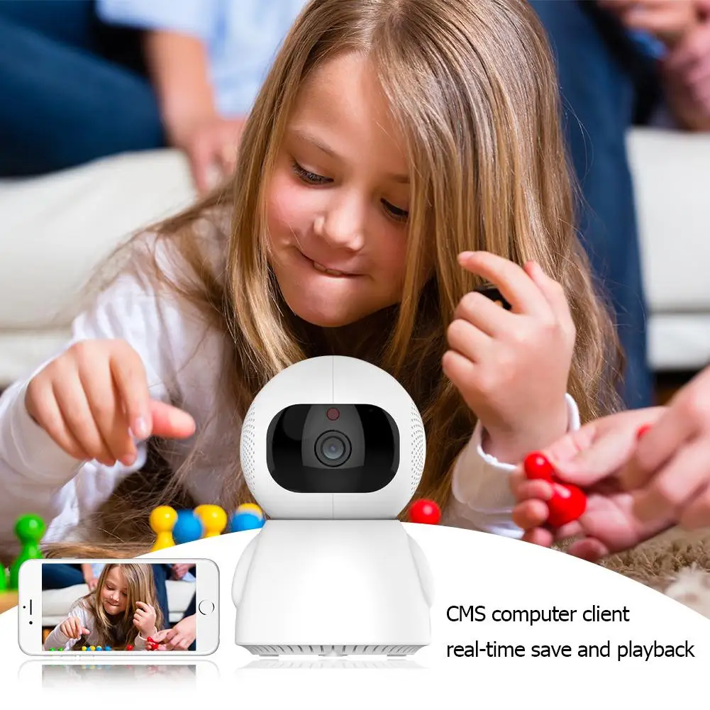 

TD X3 720P WiFi Wireless IP Camera ONVIF CCTV Network Camera Support TF Card Use DC12V 1.6A Default Standard Power Supply