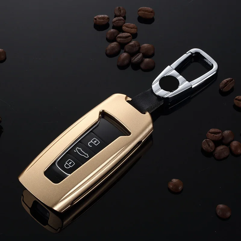 Автомобиль из алюминиевого сплава ключ держатель чехол для брелка с ключом в