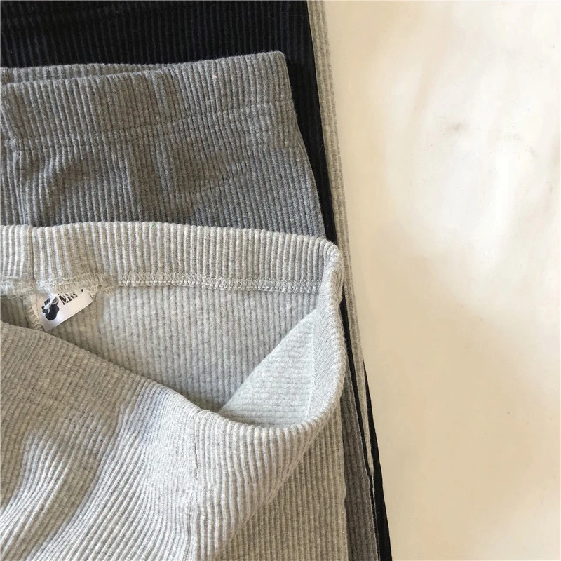 

Women's Slim Fit Leggings Pants Solid Thicken Plush Elastic Thigh Pencil Pants Office Lady Keeping Warm Bottoming Pants Winter