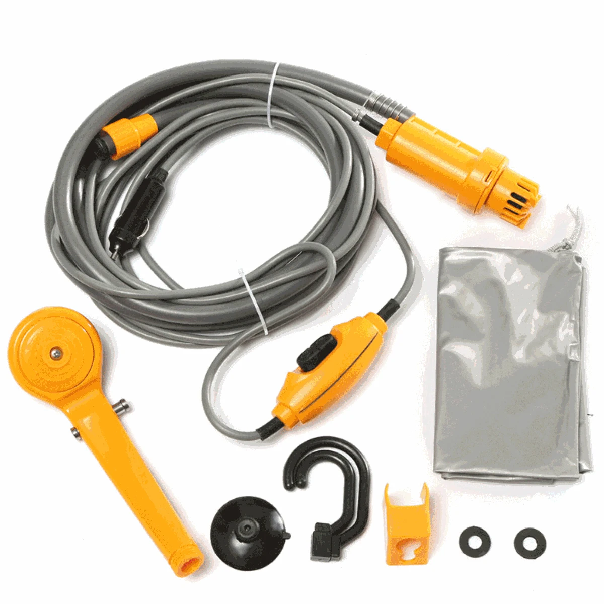 Кемпинг Душ DC 12V Портативный открытый Электрический кемпинг душ насос переносной