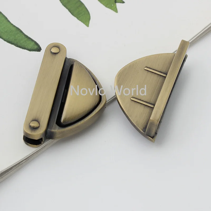 Nolvo World 2-10 pieces 40*28mm 3 colors Custom Fashion Design Decorative Locks Press Lock | Багаж и сумки
