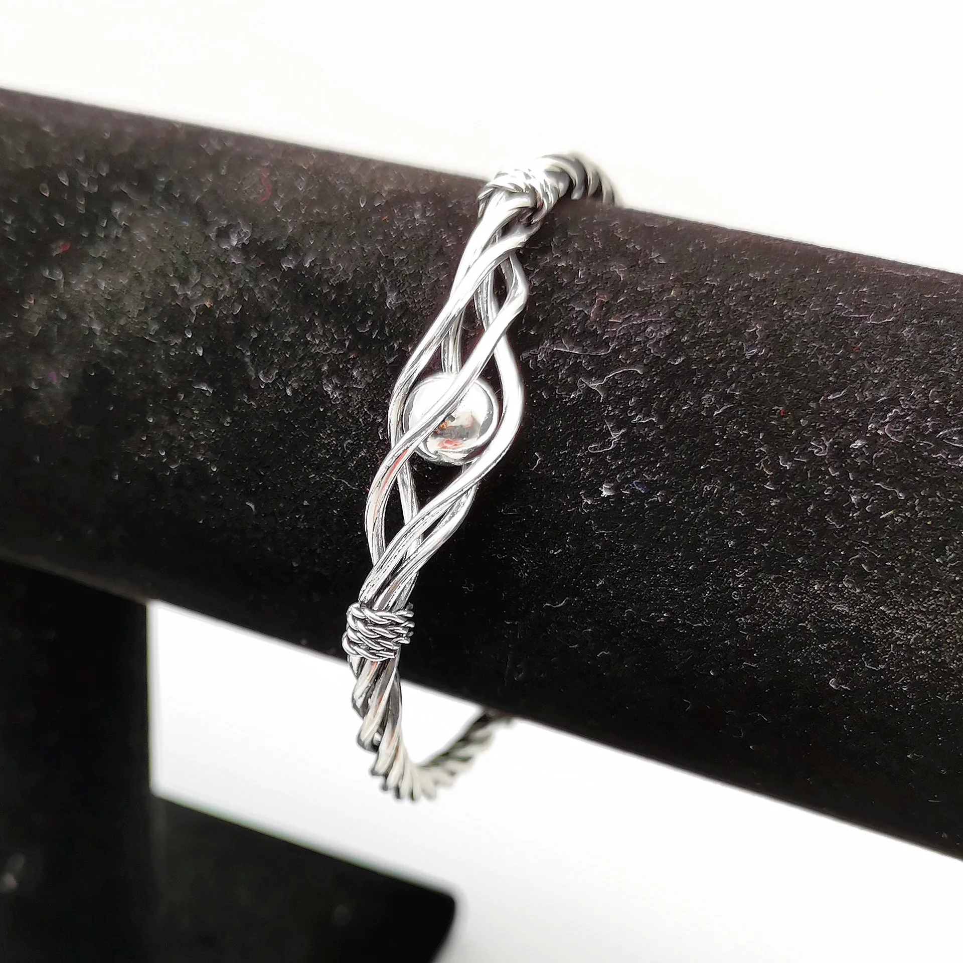 

Fashion Beaded Alloy Bracelet Fashion Personality Retro Bracelet C-shaped Adjustable Ladies Bracelet For Girlfriend Gift
