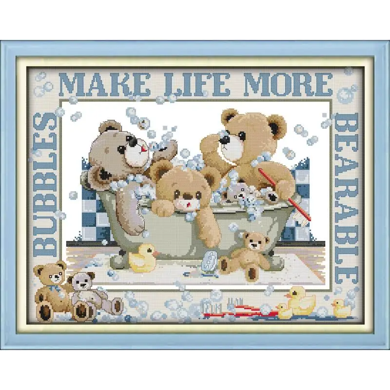 Joy Sunday Bubble Bath Bears детская комната для ванной декоративные поделки 11 и 14C ручная