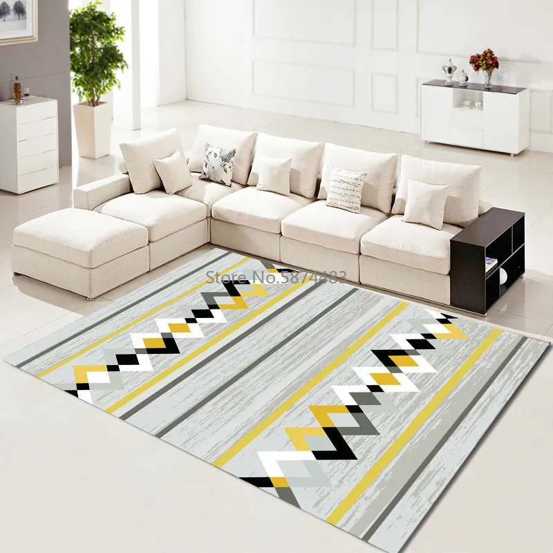 Новый современный 3d ковер с геометрическим деревянным полом используемый для