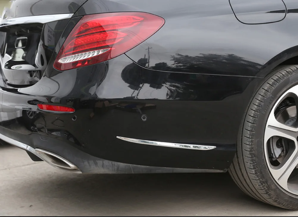 Для Mercedes Benz E Class W213 E200L 300L- автомобильные аксессуары задняя внешняя сторона кузова молдинг декоративные полосы Накладка